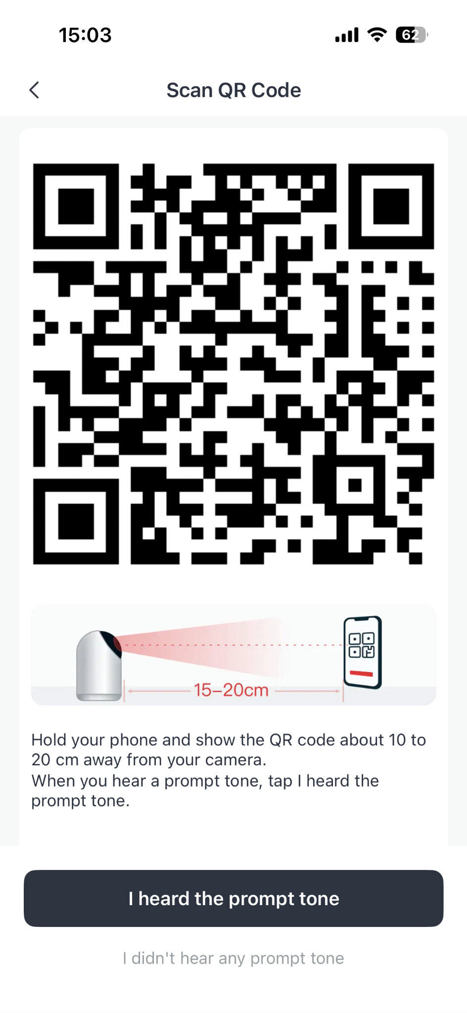 QR kodu kameraya okutun